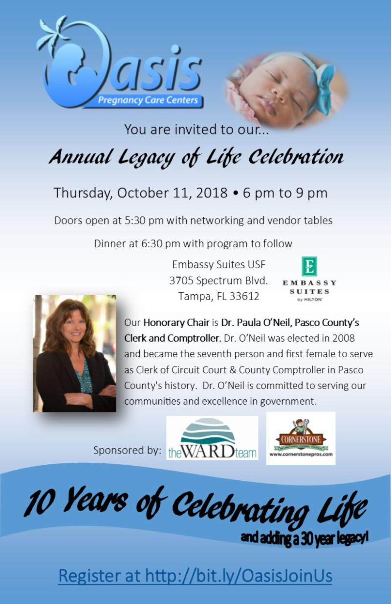 Oasis Pregnancy Center Annual Celebration of Life